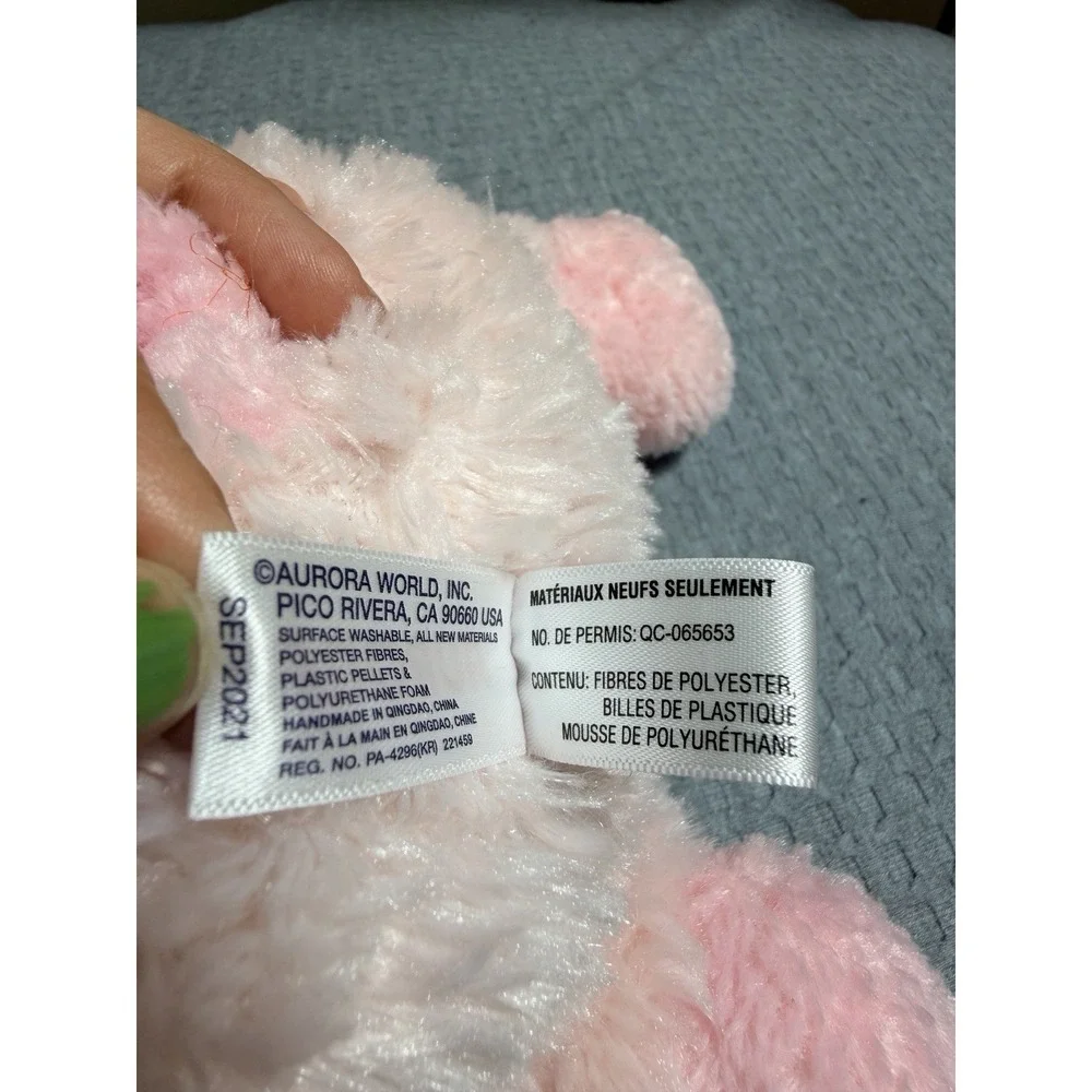 Aurora Pig Stuffed Animal Pink Lovey Plush
